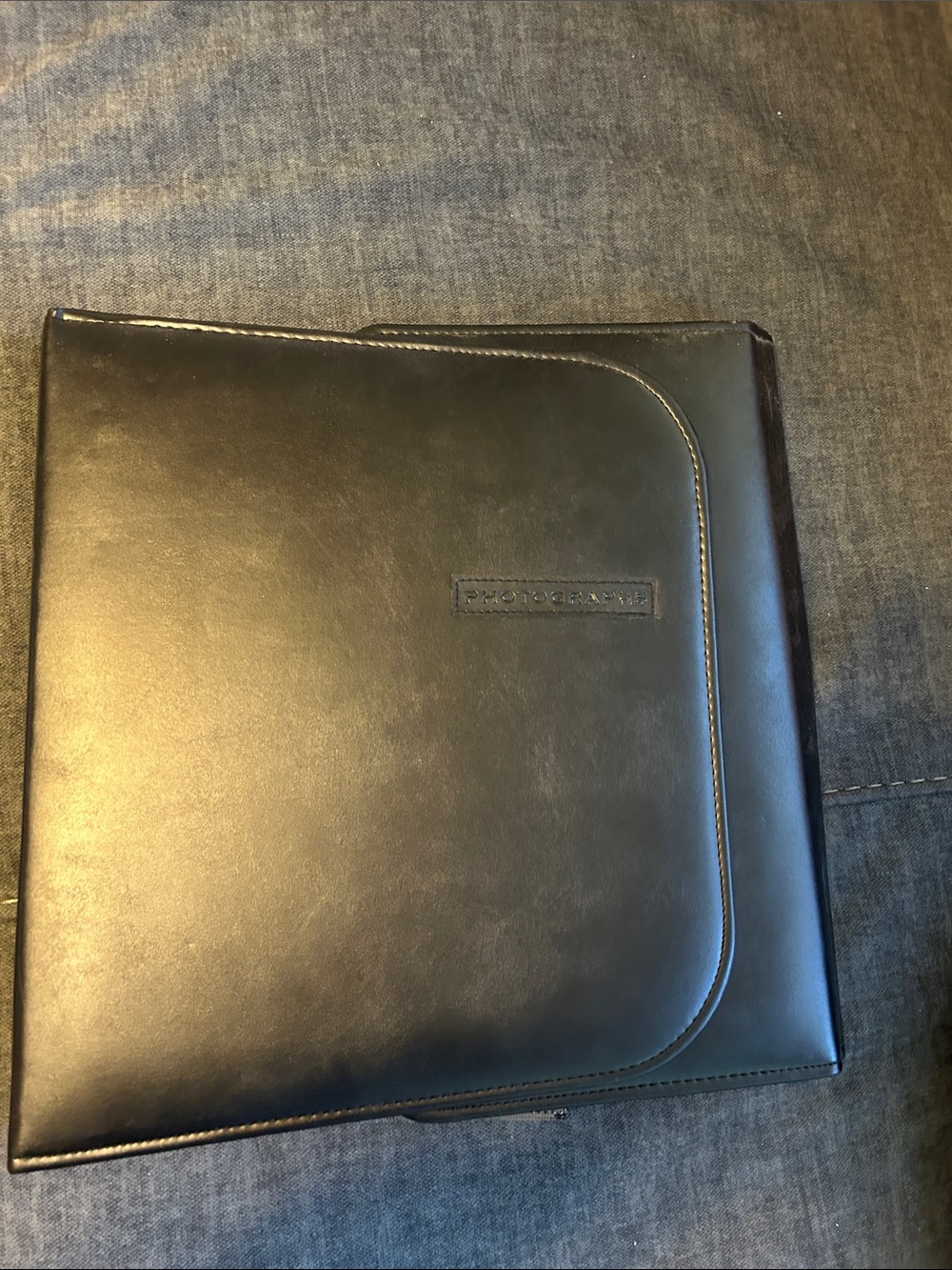 Umbra Black Faux Leather Photograph Holder